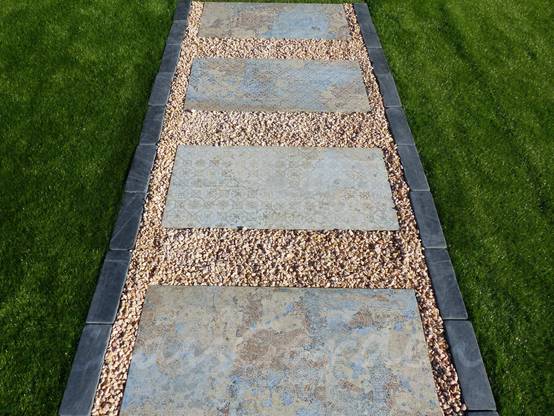 Bordure Ardoise Patinée 30 cm - Pack 45 pièces - 13,5 mètres - Image 7