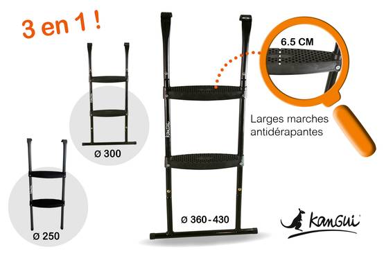 Kangui - Échelle trampoline universelle - multi-tailles pour trampolines ronds Kangui - Image 4