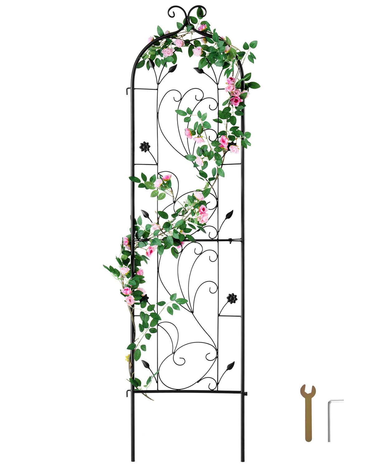 VEVOR Treillis jardin plantes grimpantes, 38x152 cm, métal antirouille. 2 pièces.