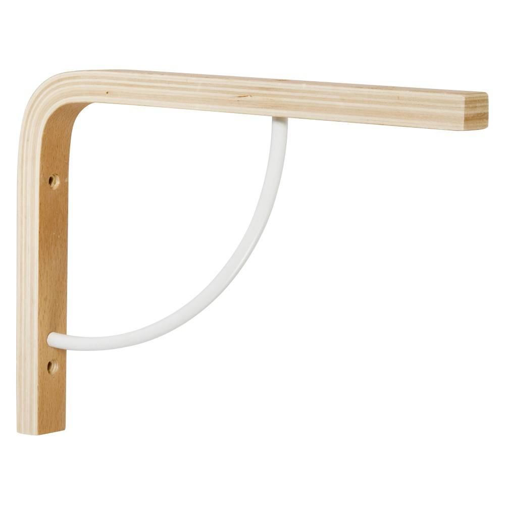 Centrale Brico - Equerre Multi + bois brut naturel, H.18 x P.25 cm - Image 1