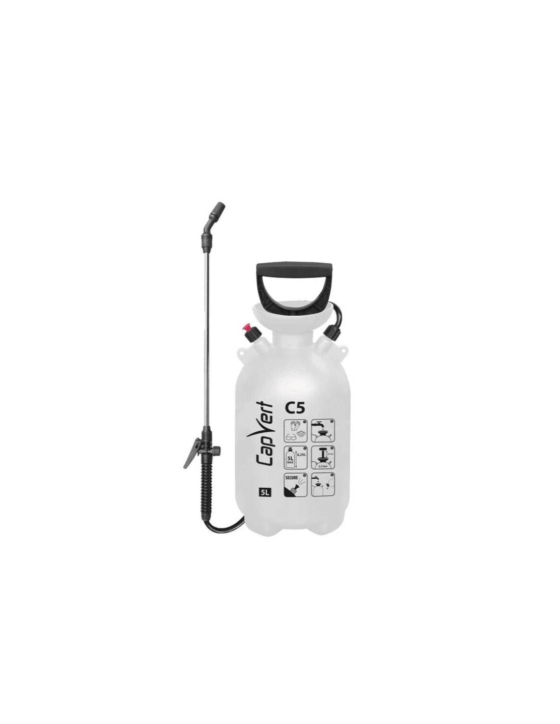 Cap Vert - Pulvérisateur Capvert Pression 5l Pression Préalable, Capacité 5 Litres - Capvert
