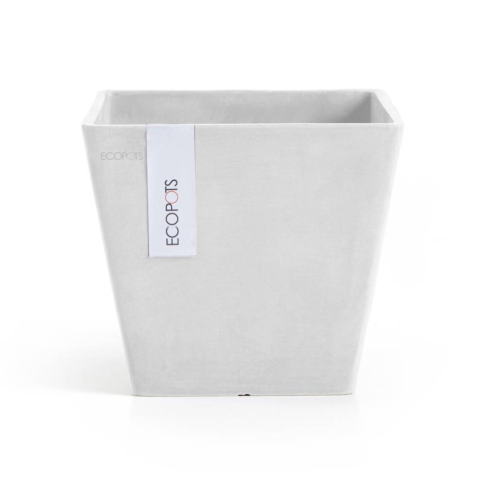 Ecopots - Pot Carré Rotterdam 20 Blanc Pur - 20 x 20 x H. 17,5 cm - 5,2 L ECOPOTS - Image 4