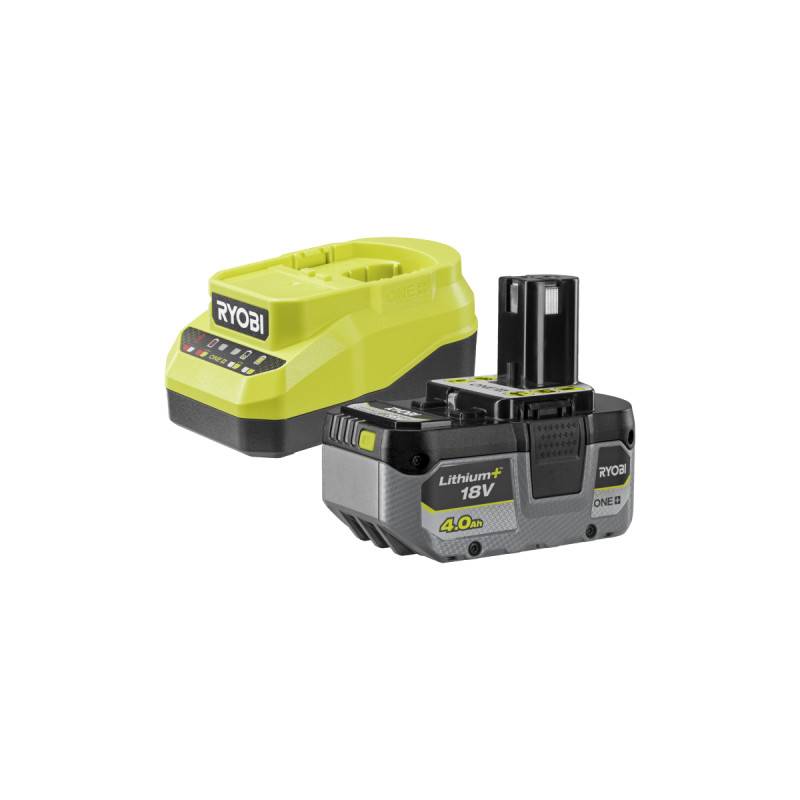 Ryobi - Pack batterie RYOBI 18V One+ 4,0Ah LithiumPlus - 1 chargeur rapide 2.0Ah RC18120A-140X