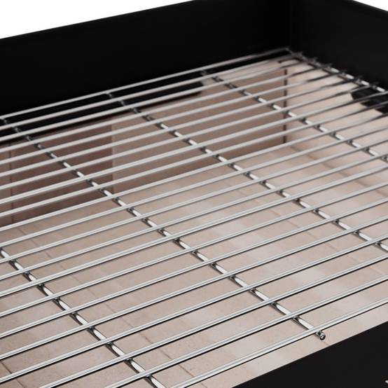 Barbecue charbon Vigo - BRASERO - Grille 59 x 45 cm réglable en hauteur - Chariot équipé, tablette latérale & inférieure - Image 6