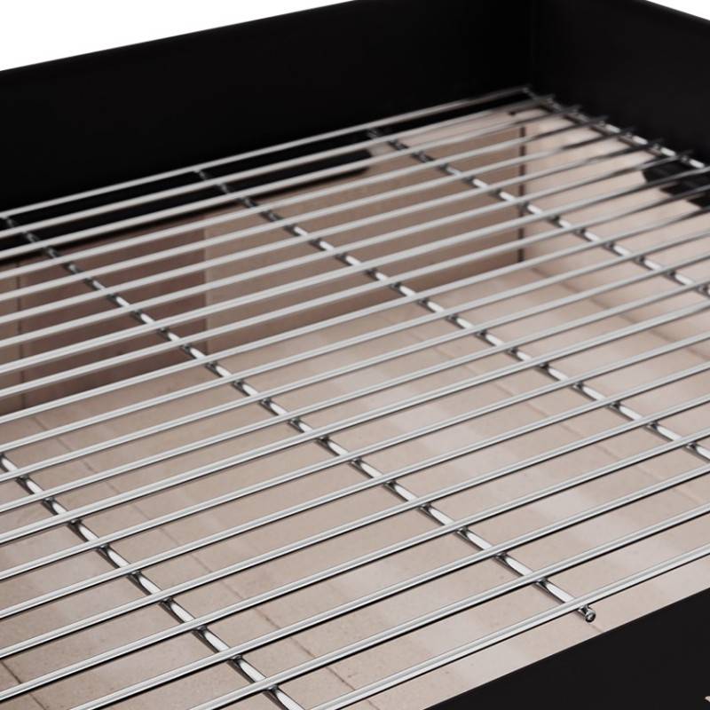Barbecue charbon Vigo - BRASERO - Grille 59 x 45 cm réglable en hauteur - Chariot équipé, tablette latérale & inférieure - Image 6