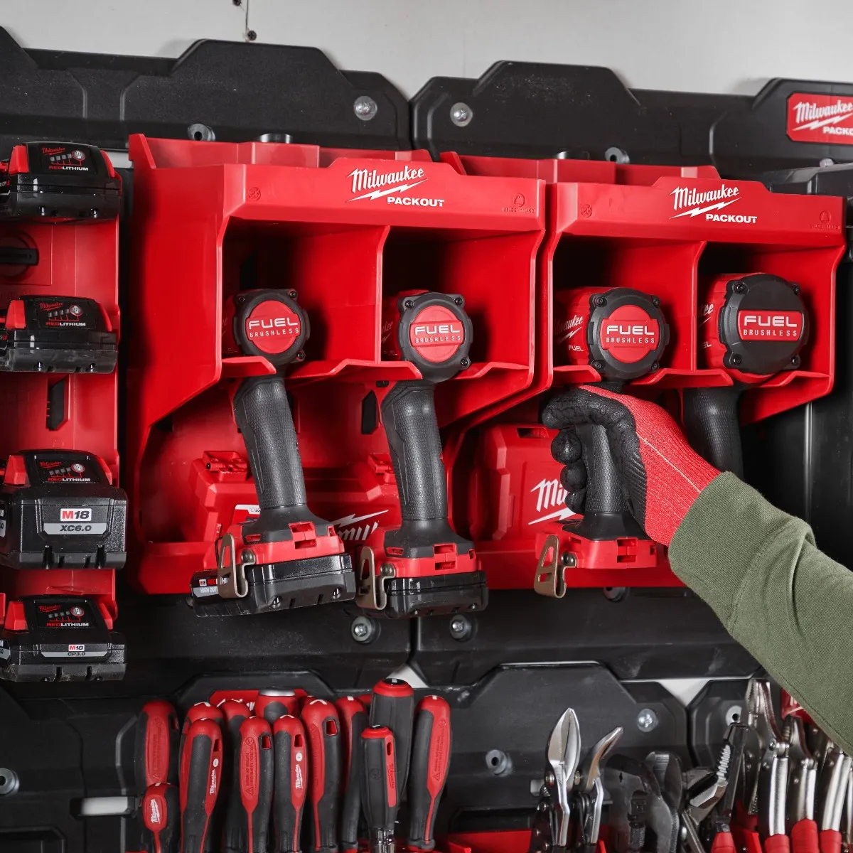 Station de rangement Packout pour 2 perceuses visseuses - MILWAUKEE - 4932480712 - Image 2