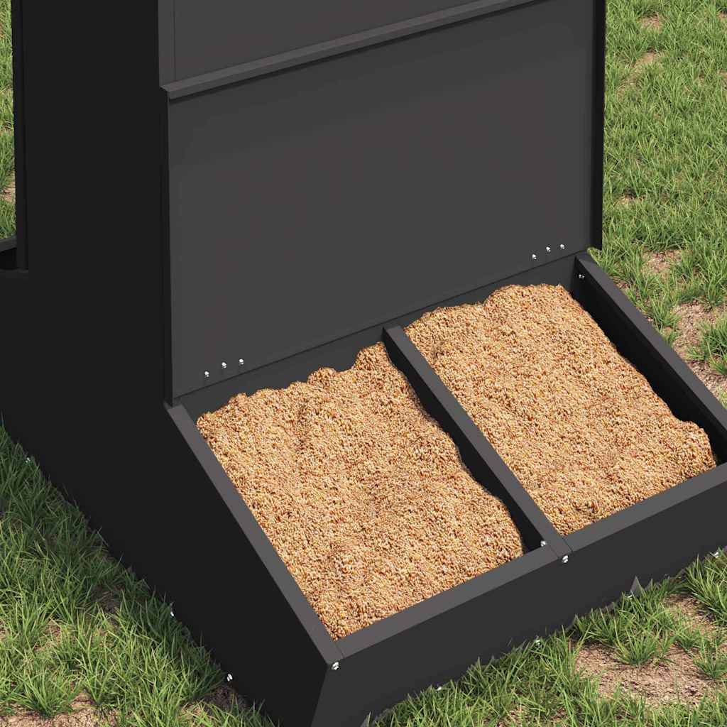 Vidaxl - Distributeur de porcs Noir 82 x 51 x 91,5 cm vidaXL 874642 - Image 4