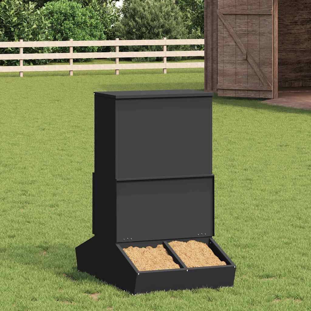 Vidaxl - Distributeur de porcs Noir 82 x 51 x 91,5 cm vidaXL 874642 - Image 1