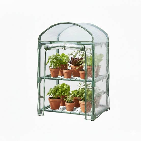 Sans Marque - Mini serre de jardin 2 étages 50x45x84 cm pour semis et balcon - Image 1