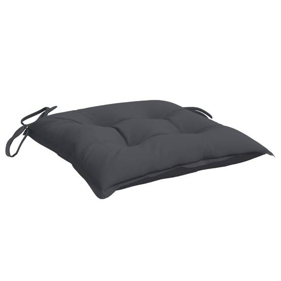 Coussins de chaise lot de 4 tissu oxford anthracite 40 x 40 x 7 cm, poids:1.8kg - PANGIVO - Image 5