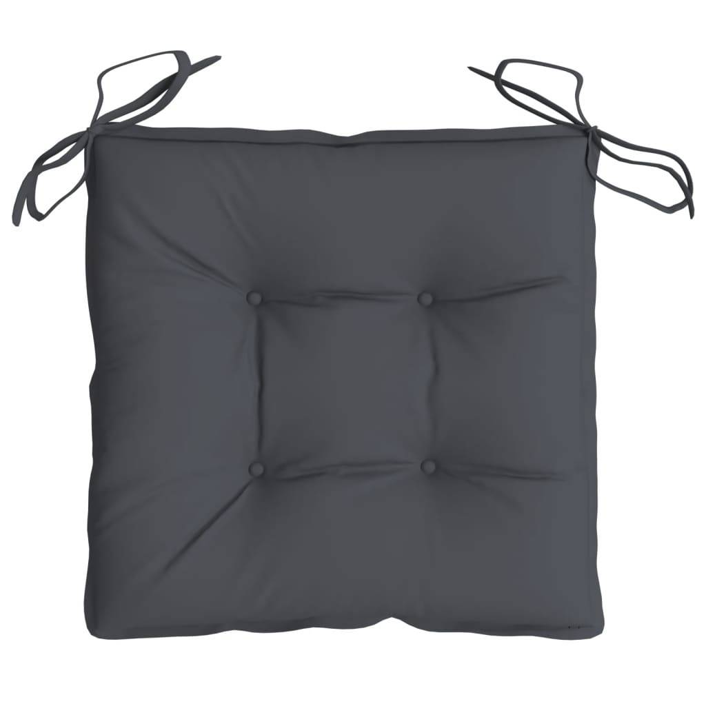 Coussins de chaise lot de 4 tissu oxford anthracite 40 x 40 x 7 cm, poids:1.8kg - PANGIVO - Image 6