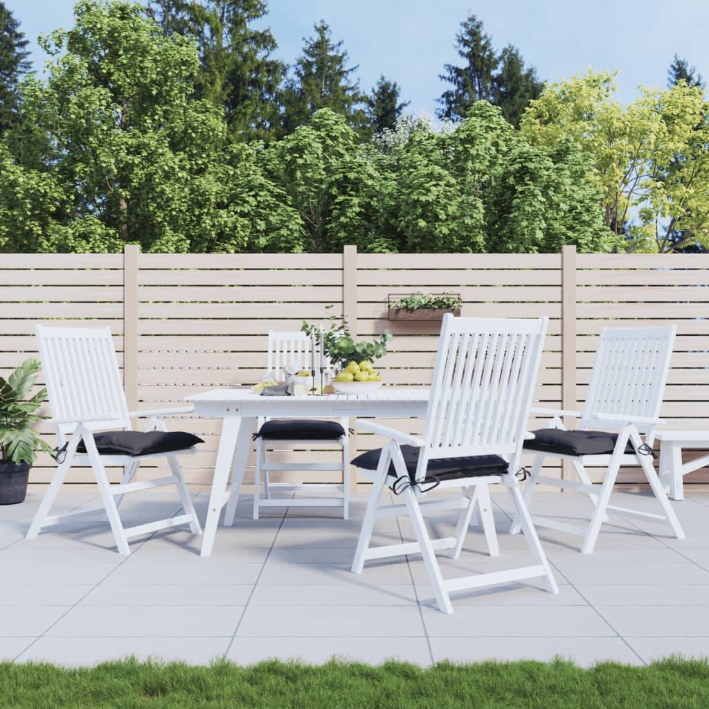 Coussins de chaise lot de 4 tissu oxford anthracite 40 x 40 x 7 cm, poids:1.8kg - PANGIVO - Image 1