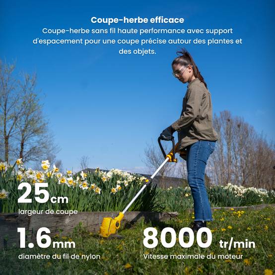 Stiga - Kit coupe-bordures SGT 100e sans fil, batterie 20V 2Ah, tête pivotante, manche télescopique - STIGA - Image 5