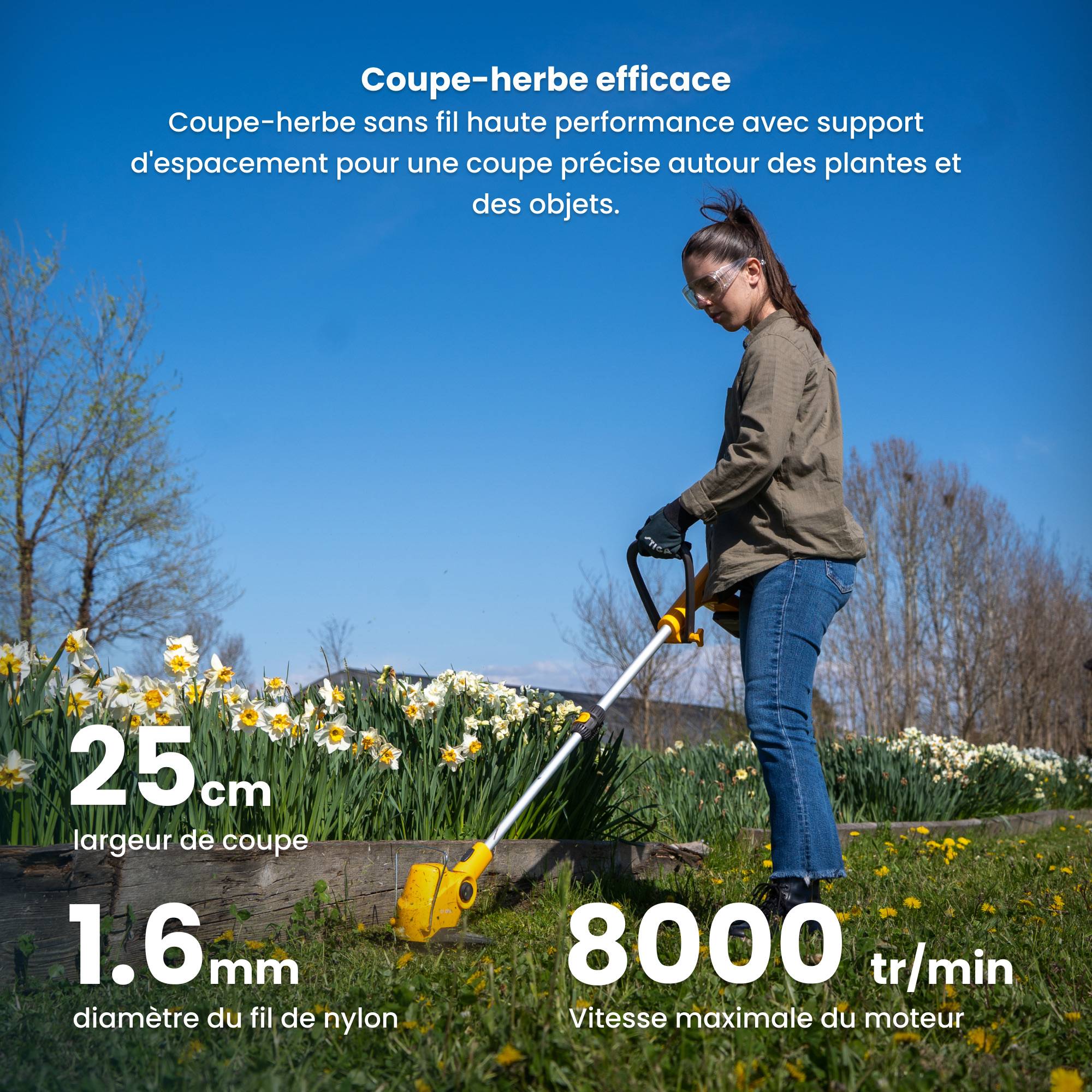Stiga - Kit coupe-bordures SGT 100e sans fil, batterie 20V 2Ah, tête pivotante, manche télescopique - STIGA - Image 5