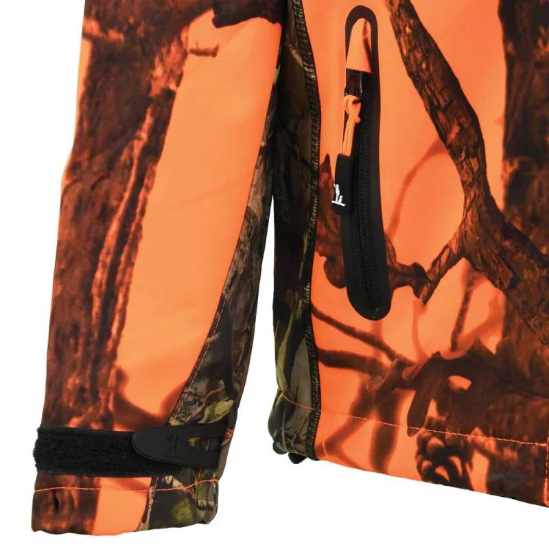 Blouson enfant Softshell Ghostcamo 3 poches polyester 6 à 16 ans Percussion - Image 6
