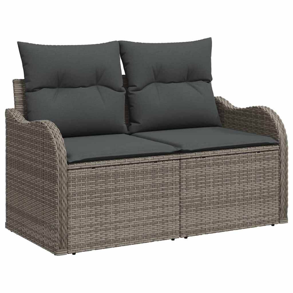 Salon Bas Jardin 6 Pièces en Résine Grise – Set Détente Modulable avec Coussins Confortables – ComfortXL Outdoor Living - Image 4