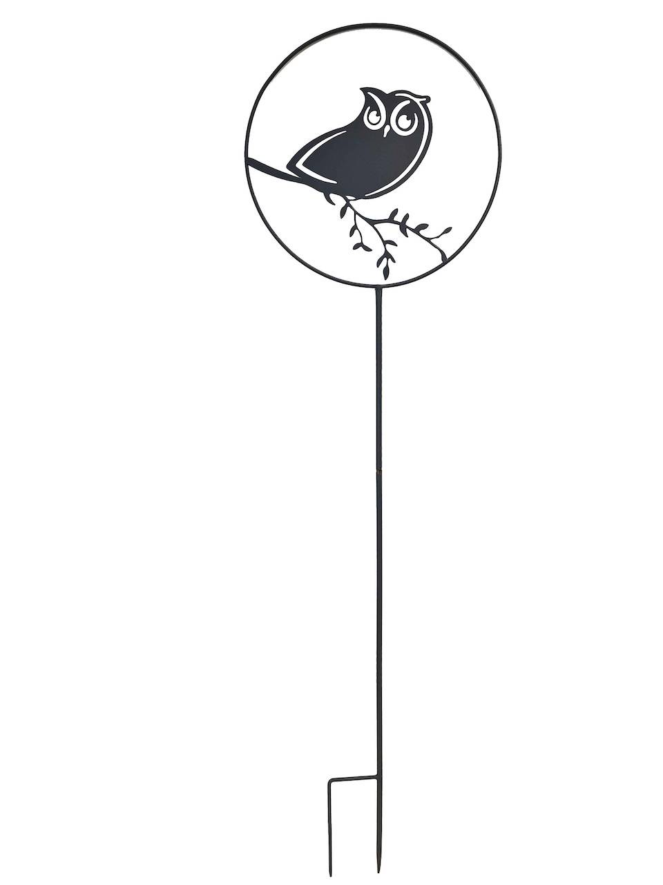 Louis Moulin - Déco de jardin à piquer en forme de hibou - 35x122,5cm - anthracite - Louis Moulin
