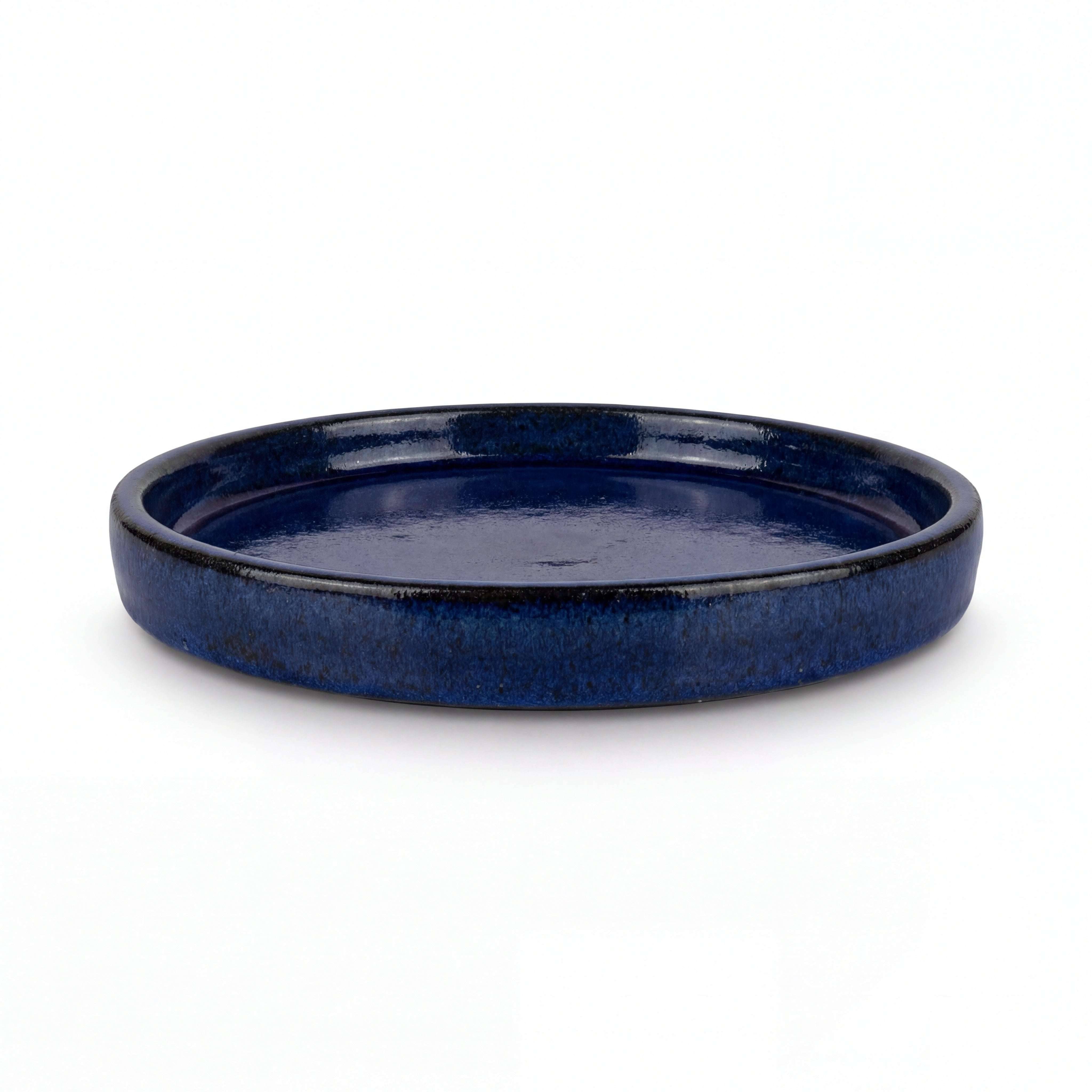Soucoupe ronde 28cm bleu majorelle - Image 2