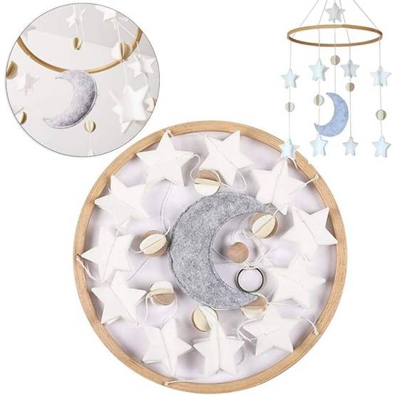 Mobile Musical en Bois pour Berceau Bébé - Image 2