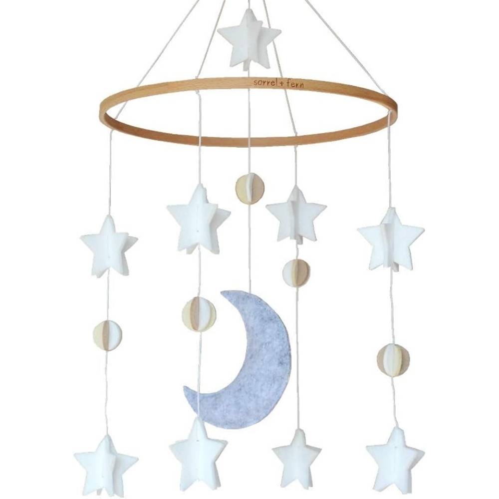 Mobile Musical en Bois pour Berceau Bébé