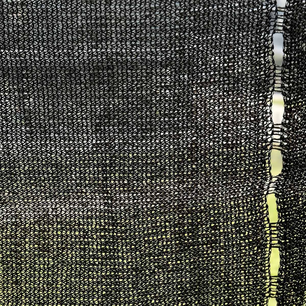 Bâche brise vue 1,5x10 m 185g/m² - brise vent noir en polyéthylène renforcé - pare vue occultant idéal pour votre jardin - Image 5