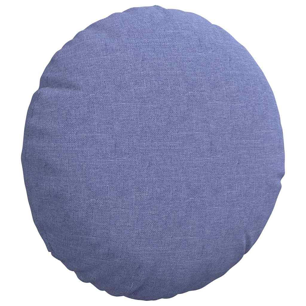 Coussins de Sol Ronds en Tissu Lot de 2 Moelleux et Déhoussables pour Chambre d'Enfant Bleu Denim Ø30 cm – ComfortXL Outdoor Living - Image 5