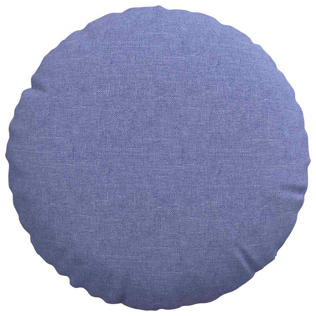 Coussins de Sol Ronds en Tissu Lot de 2 Moelleux et Déhoussables pour Chambre d'Enfant Bleu Denim Ø30 cm – ComfortXL Outdoor Living - Image 6