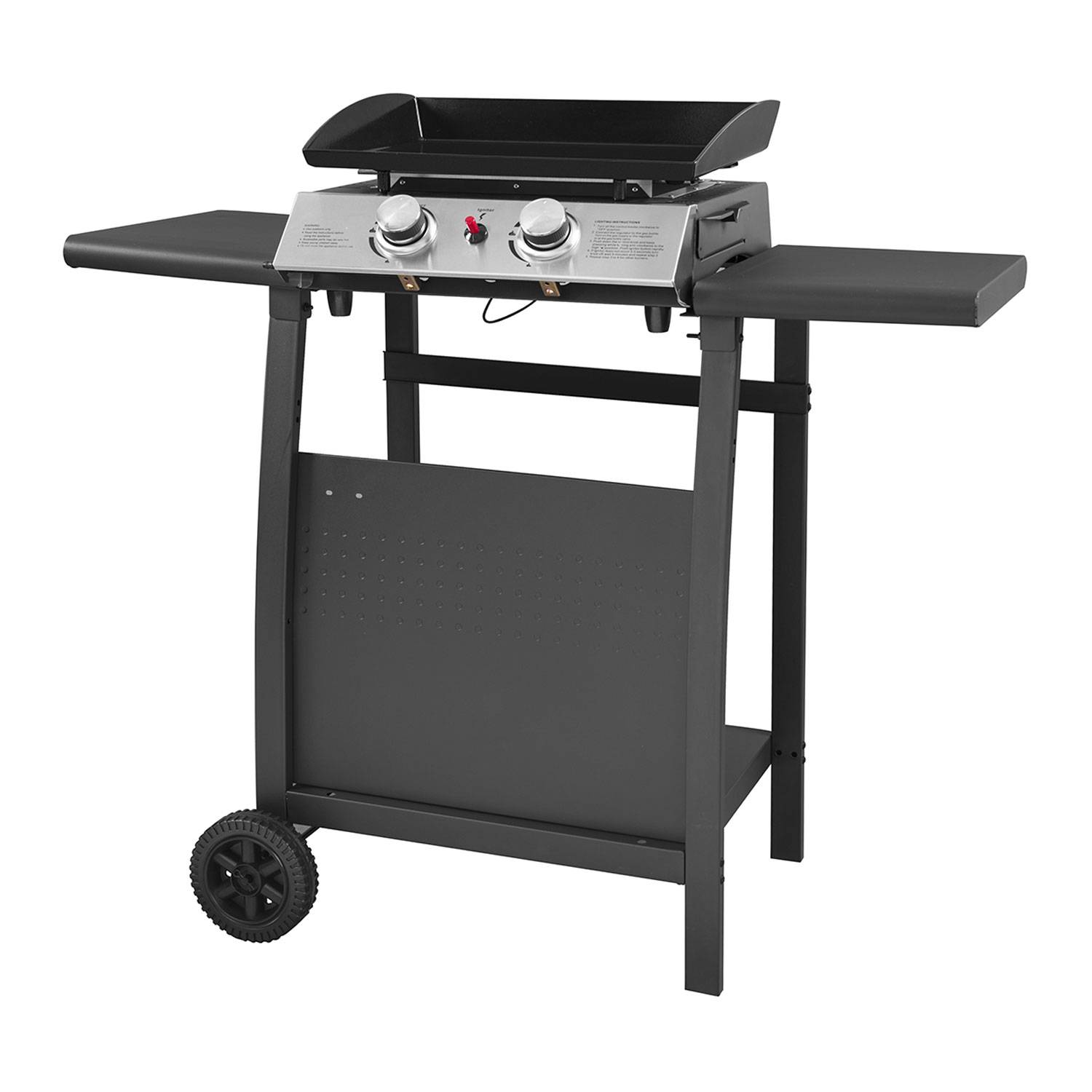 Plancha au gaz MALA - 2 brûleurs 5kW + chariot - HAPPY GARDEN - Image 1