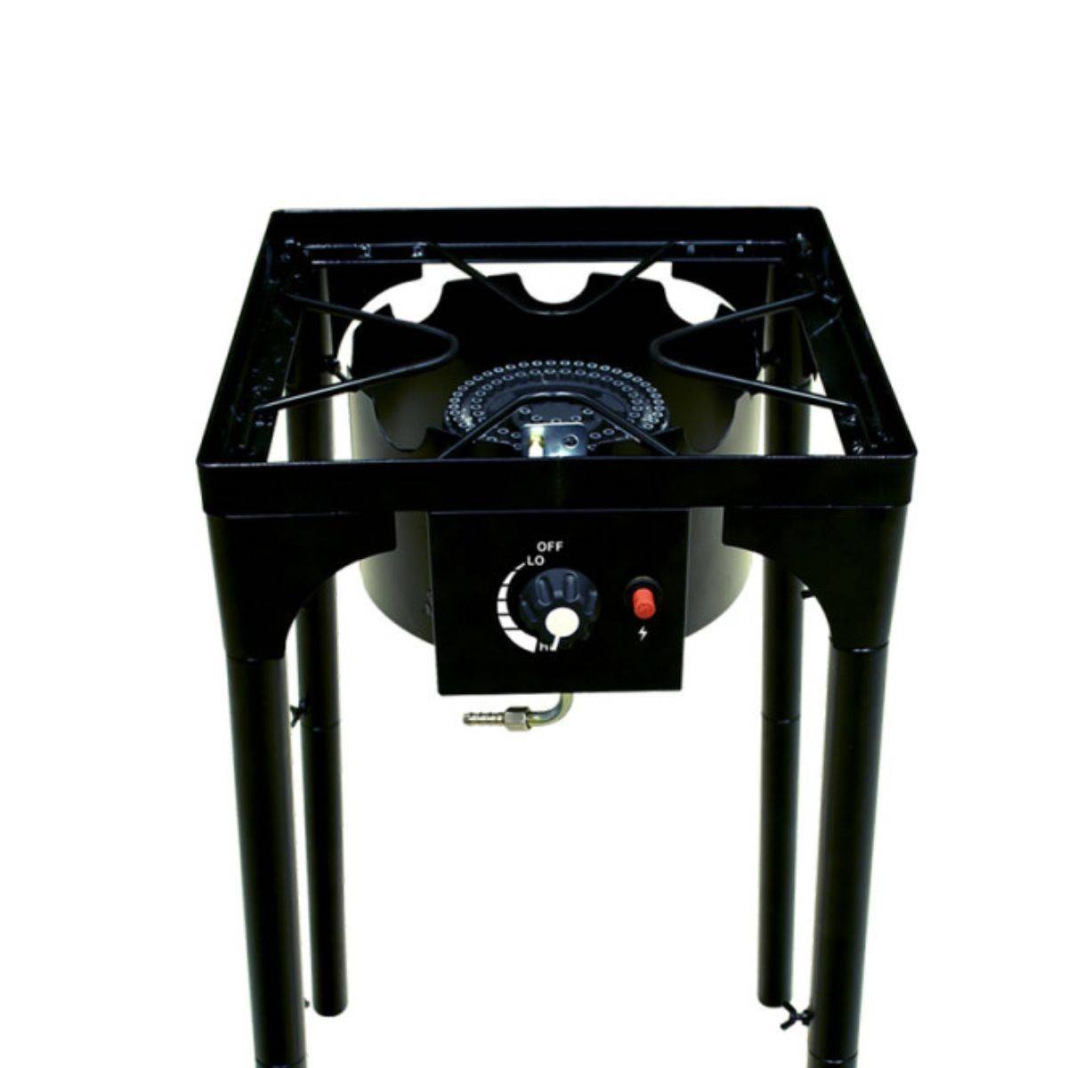 Cuisinière à Gaz 8,8kW 40x40cm Brûleur Fonte - Réchaud Camping Puissant