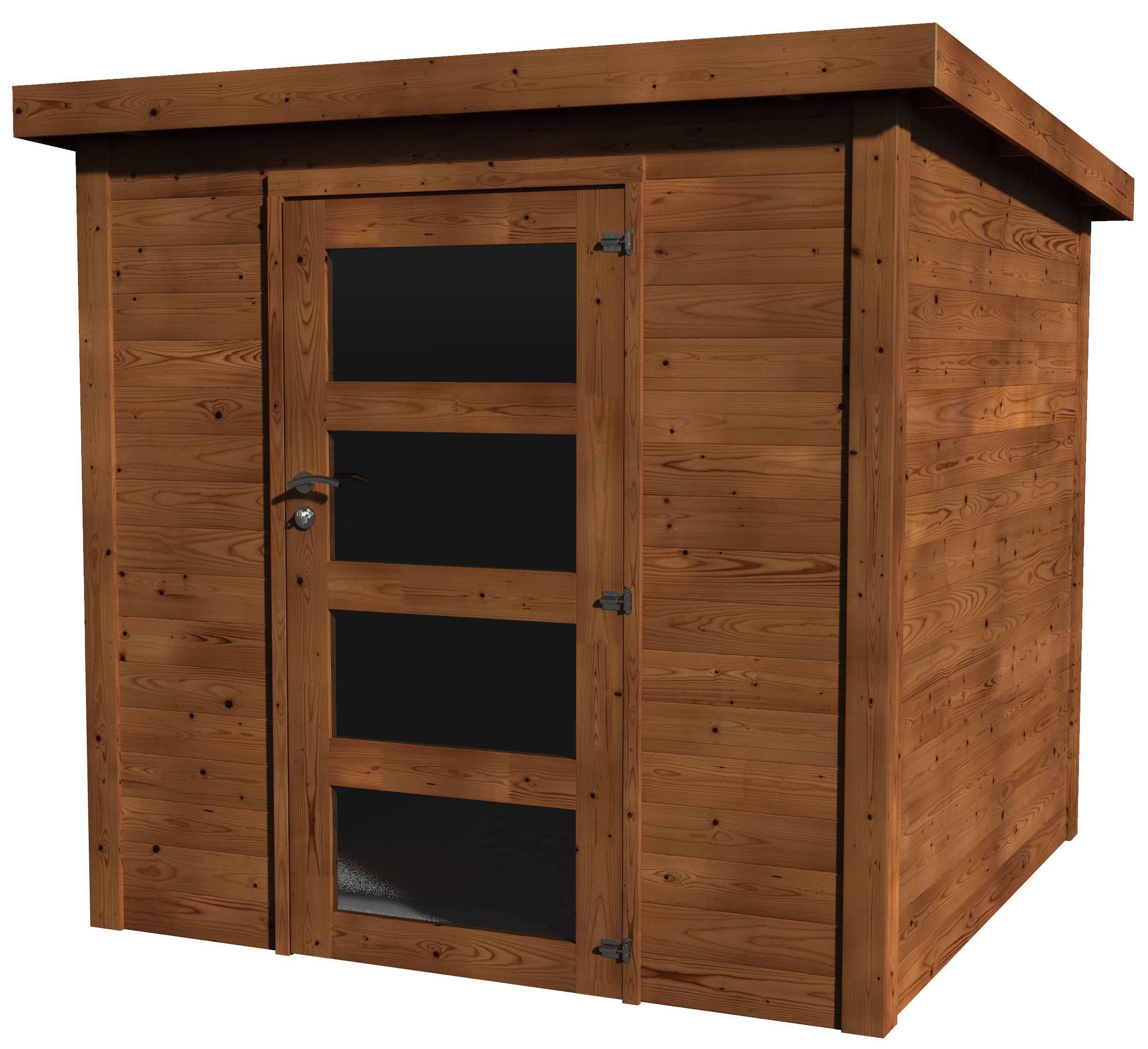 Decor et Jardin - ABRI DE JARDIN BOIS TRAITÉ CHLOÉ - 3,80 m² - Ep : 19 mm - Couleur : traité autoclave marron - Image 2