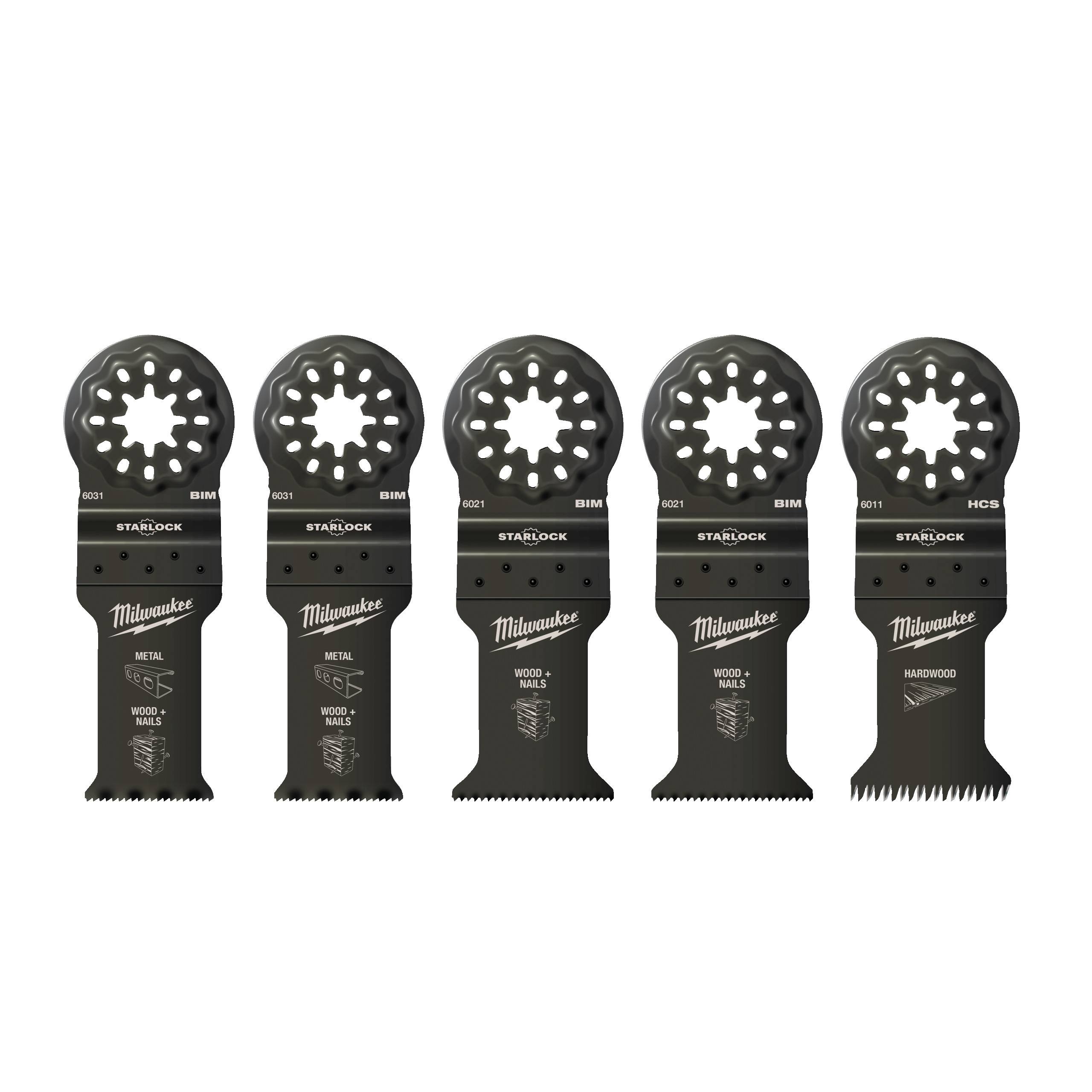 Coffrets 5 lames de Multi-Tools pour Bois et Métal - MILWAUKEE - 48906115 - Image 1