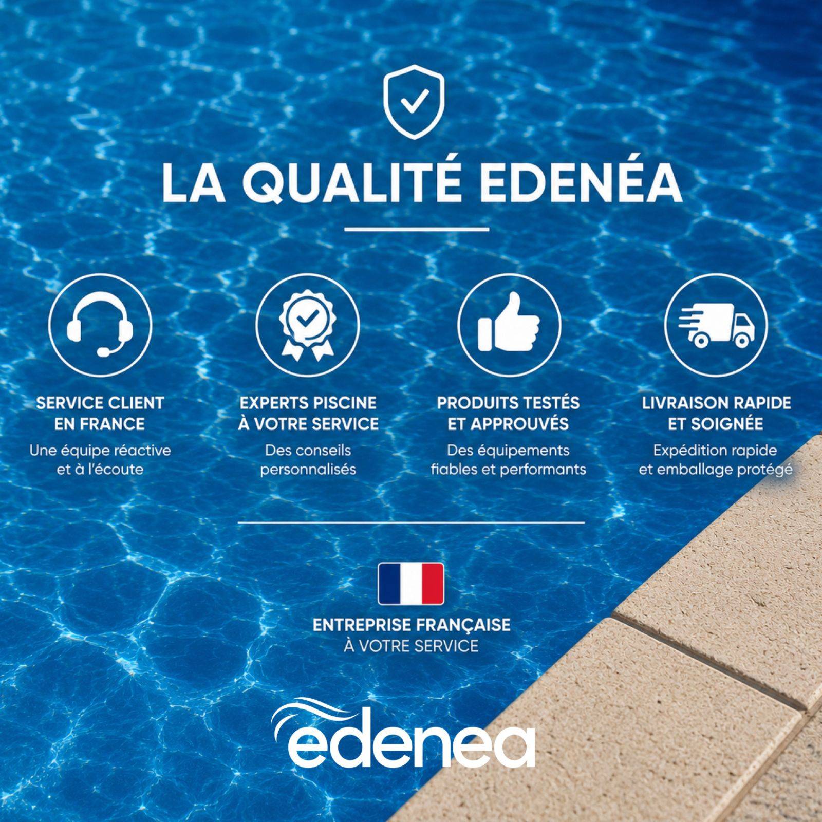 Bâche Solaire Piscine 700 X 300 Rectangulaire 400 Microns Non Bordée Bleu Foncé - Edenea - Image 2
