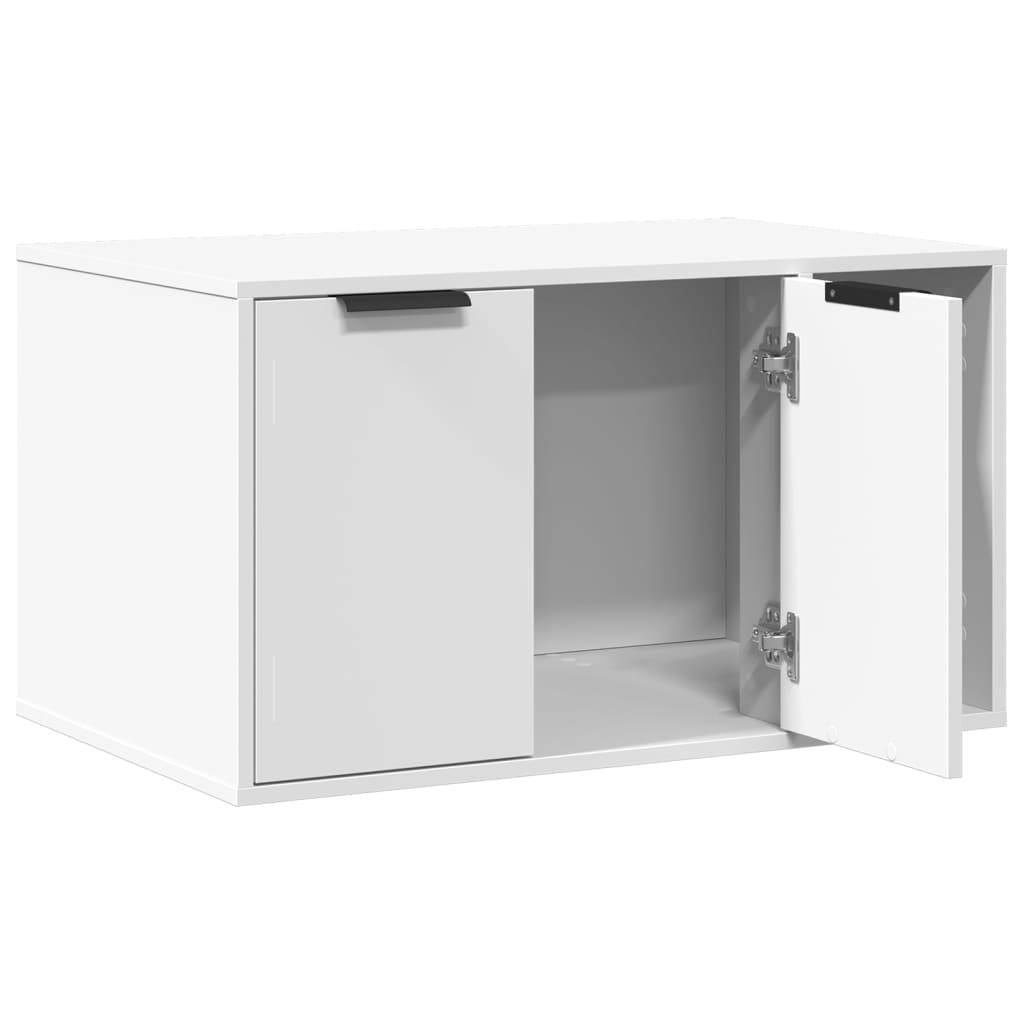 Prolenta Premium - Meuble à litière pour chat bois blanc 80 x 50 x 45 cm - Prolenta premium p357.7 - Image 4