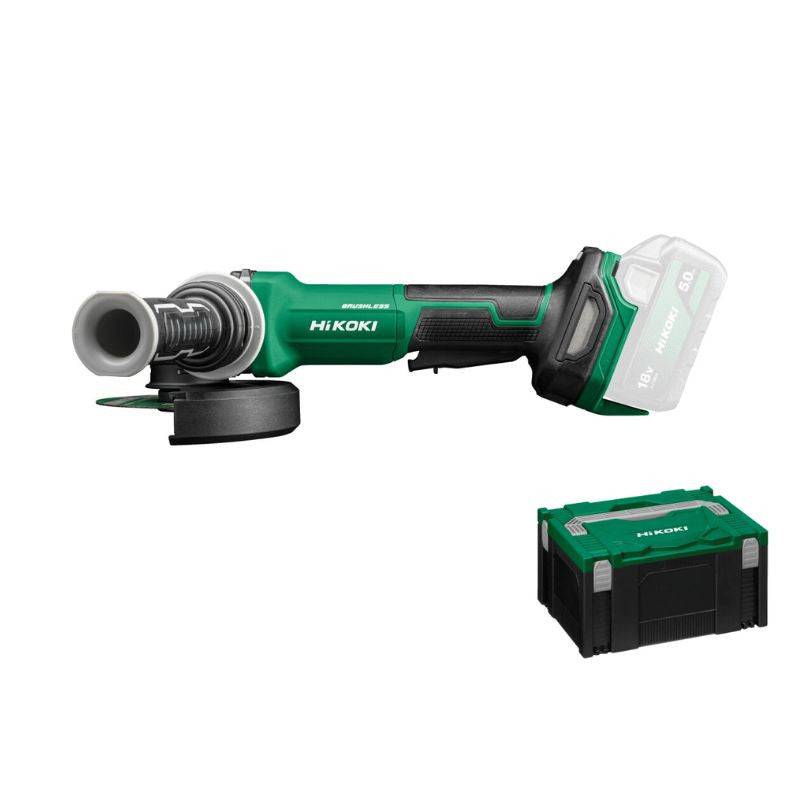 Meuleuse HIKOKI G1813DVFW2Z Ø125 -18V LI Brushless V. variable Homme Mort Frein sans batterie ni chargeur Hikoki - Image 1
