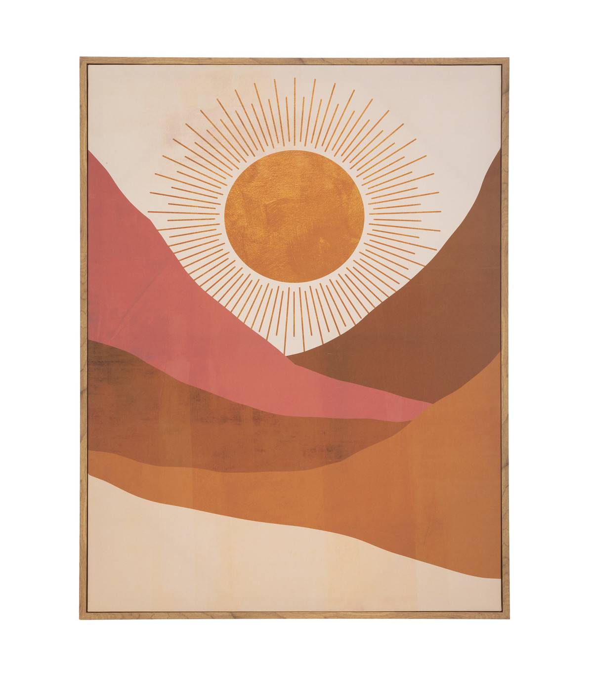 Tableau Toile murale imprimée et encadrée Soleil  58 x 78 cm - Image 1