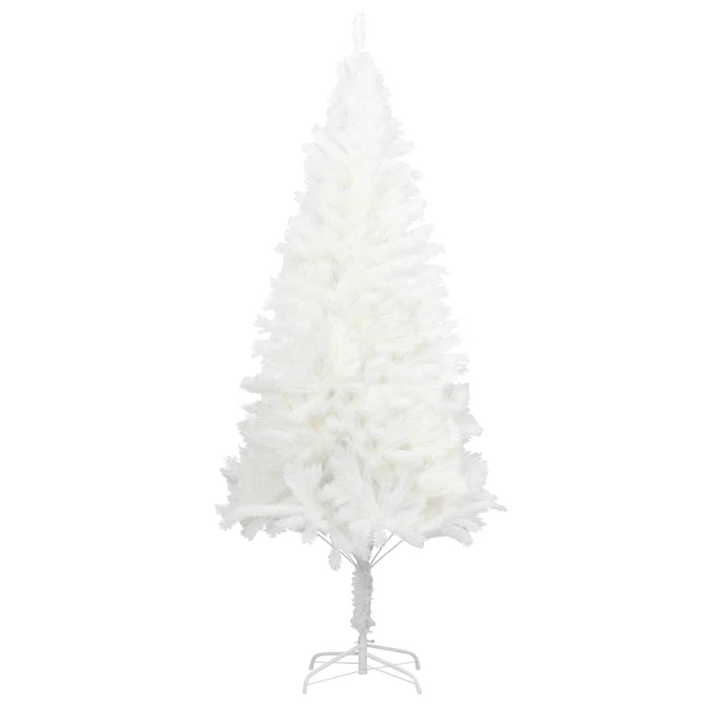 Sapin De Noël - Arbre de Noël artificiel aiguilles réalistes blanc 120 cm - Image 1