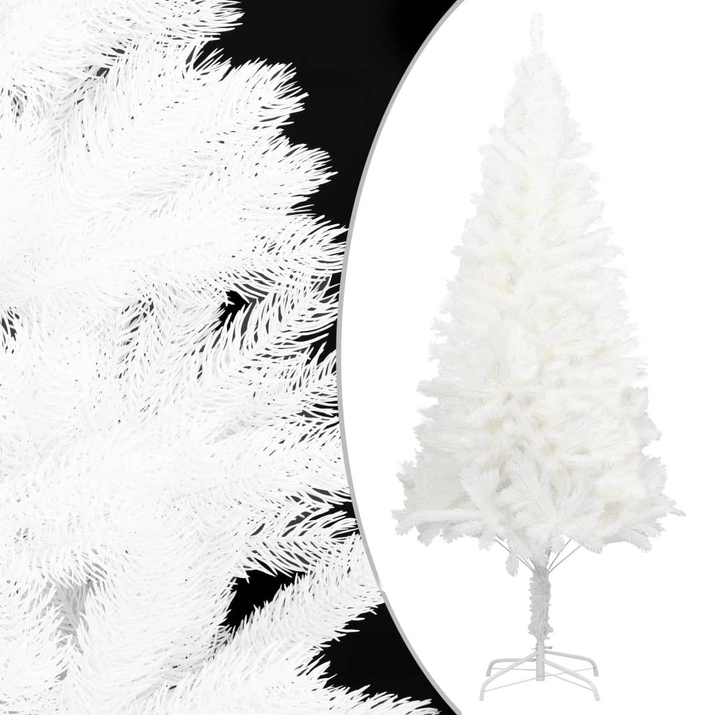 Sapin De Noël - Arbre de Noël artificiel aiguilles réalistes blanc 120 cm - Image 2