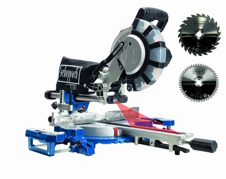 Scheppach - Scie à onglet radiale HM254SPX - 2200 W Ø255mm - SCHEPPACH- 5901222901 - Image 1