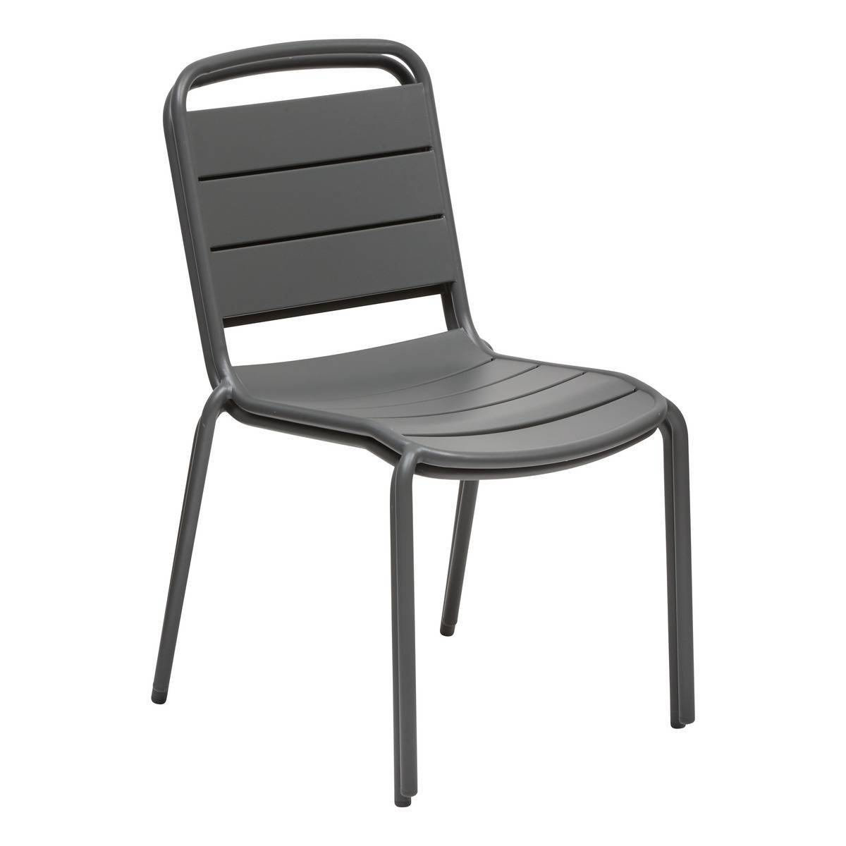Hesperide - Chaise de jardin empilable Alegoria gris graphite Hespéride - Image 4