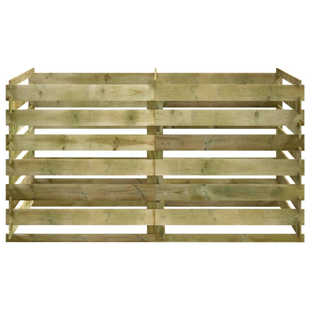 Vidaxl - Bac de compostage à lattes Bois de pin imprégné 180x90x90 cm vidaXL 42955 - Image 5