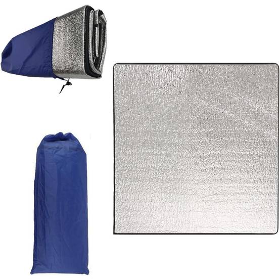 Tapis-Tapis de camping isolant 200x200 cm aluminium double face - Living123 - Image 6