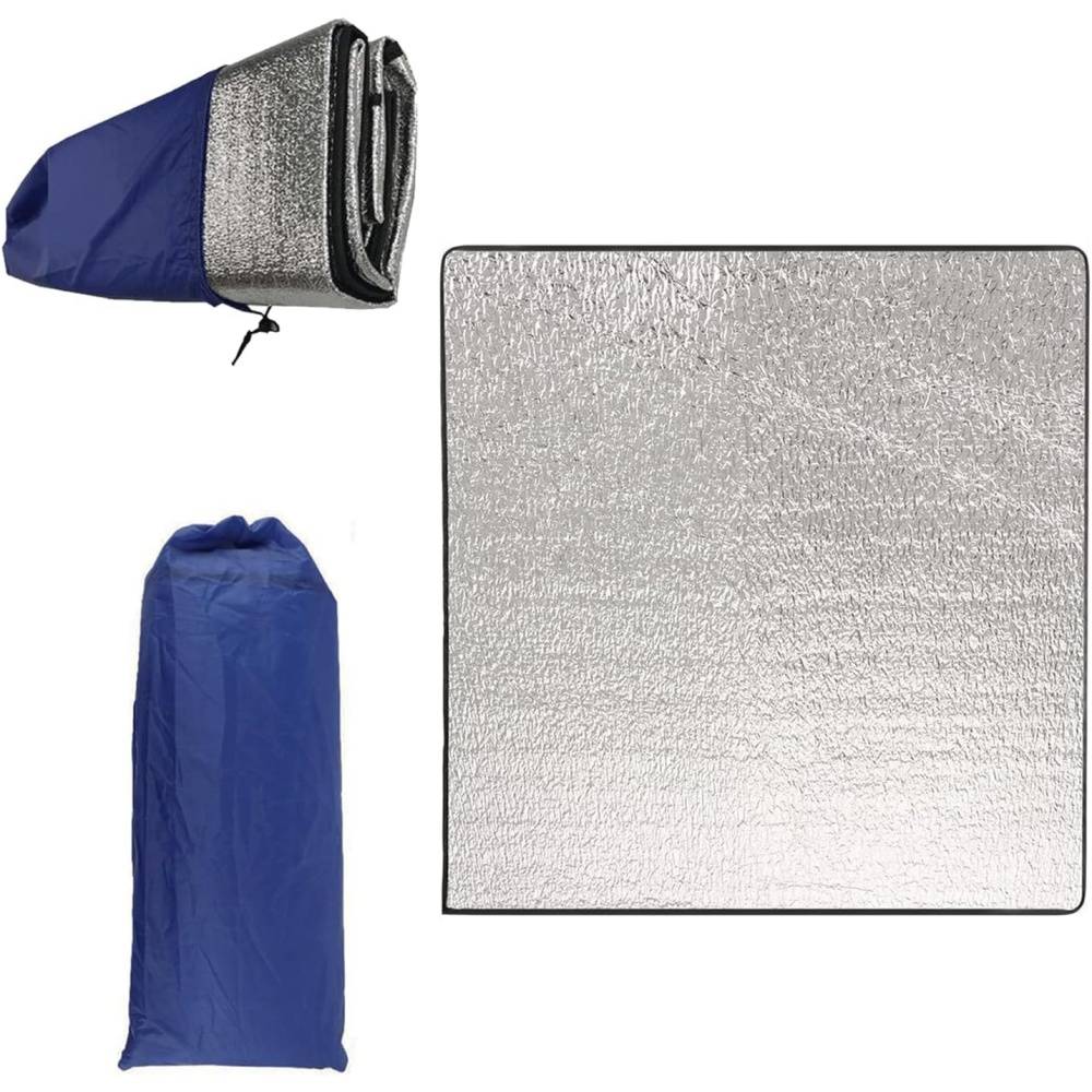 Tapis-Tapis de camping isolant 200x200 cm aluminium double face - Living123 - Image 6