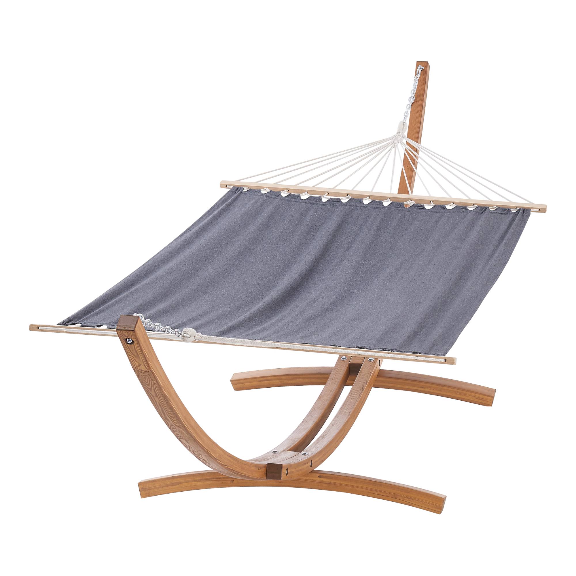Hamac avec Grand Cadre en Bois Langadia 415 x 120 x 125 cm [en.casa] - Image 4