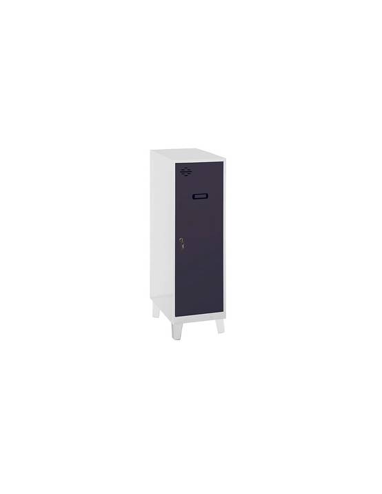 Casier-armoire Simonlocker Dism.single Mini 915x400x500+pies B/an Blanc/antracite 1015x400x500 - Simonrack