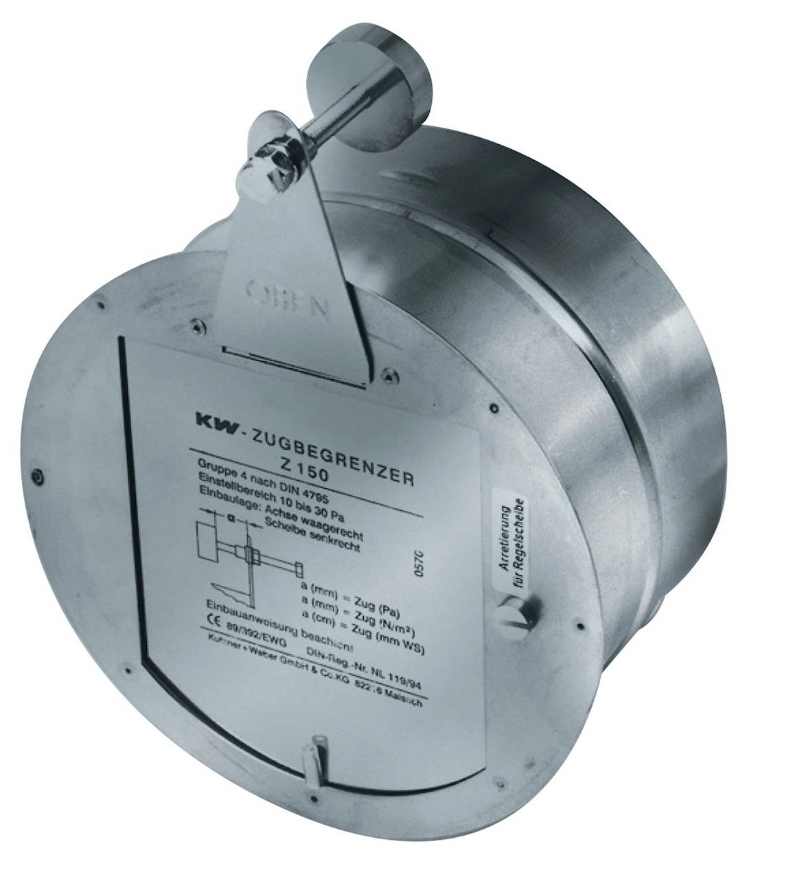 Régulateur de tirage Ø150 mm