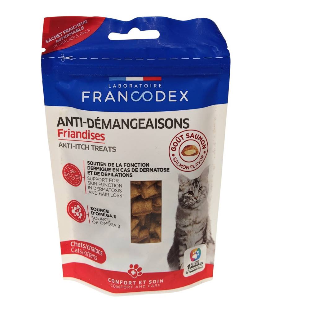 Francodex - Friandises Anti Démangeaisons 65 g pour chats et chatons. - Image 1