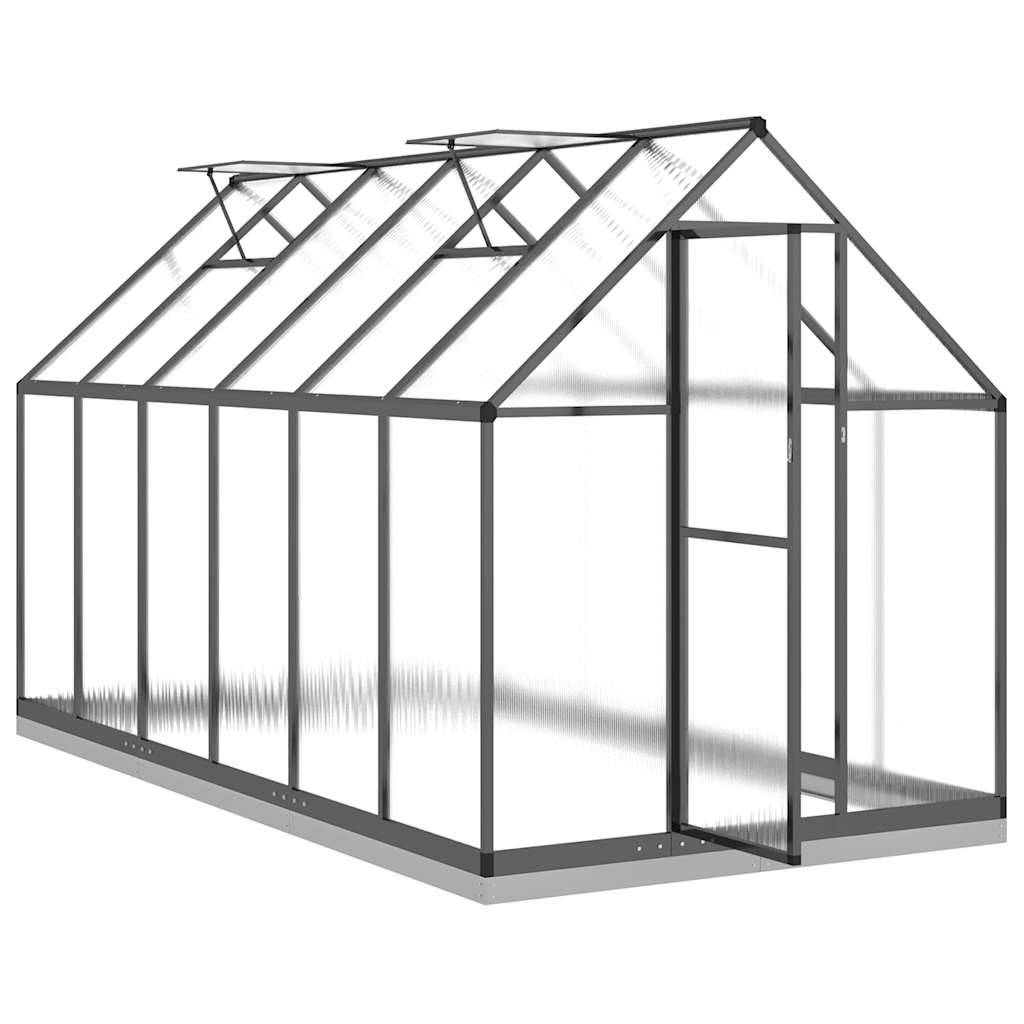 Serre Jardin Aluminium Polycarbonate Culture 5,64m² Anthracite - ComfortXL Outdoor Living - Image 6