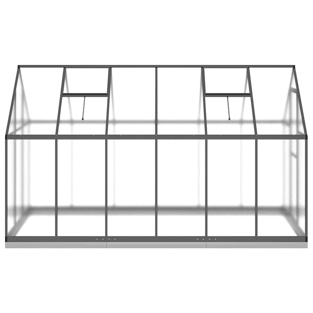 Serre Jardin Aluminium Polycarbonate Culture 5,64m² Anthracite - ComfortXL Outdoor Living - Image 4