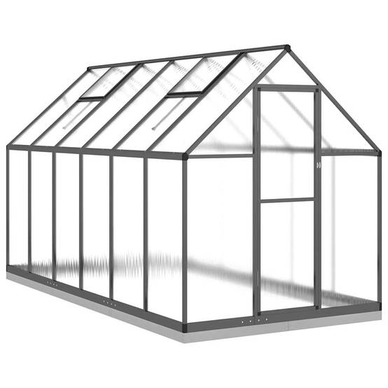 Serre Jardin Aluminium Polycarbonate Culture 5,64m² Anthracite - ComfortXL Outdoor Living - Image 2