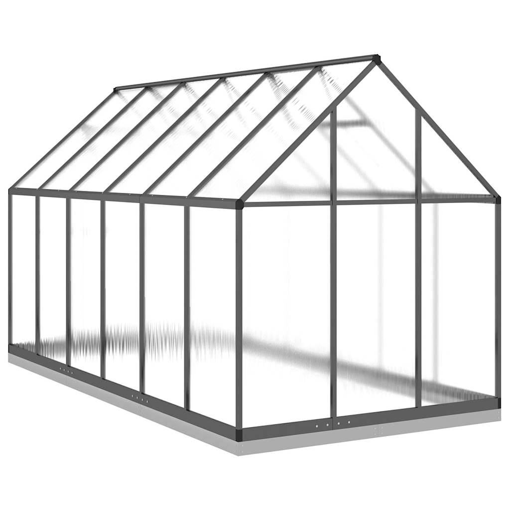 Serre Jardin Aluminium Polycarbonate Culture 5,64m² Anthracite - ComfortXL Outdoor Living - Image 5